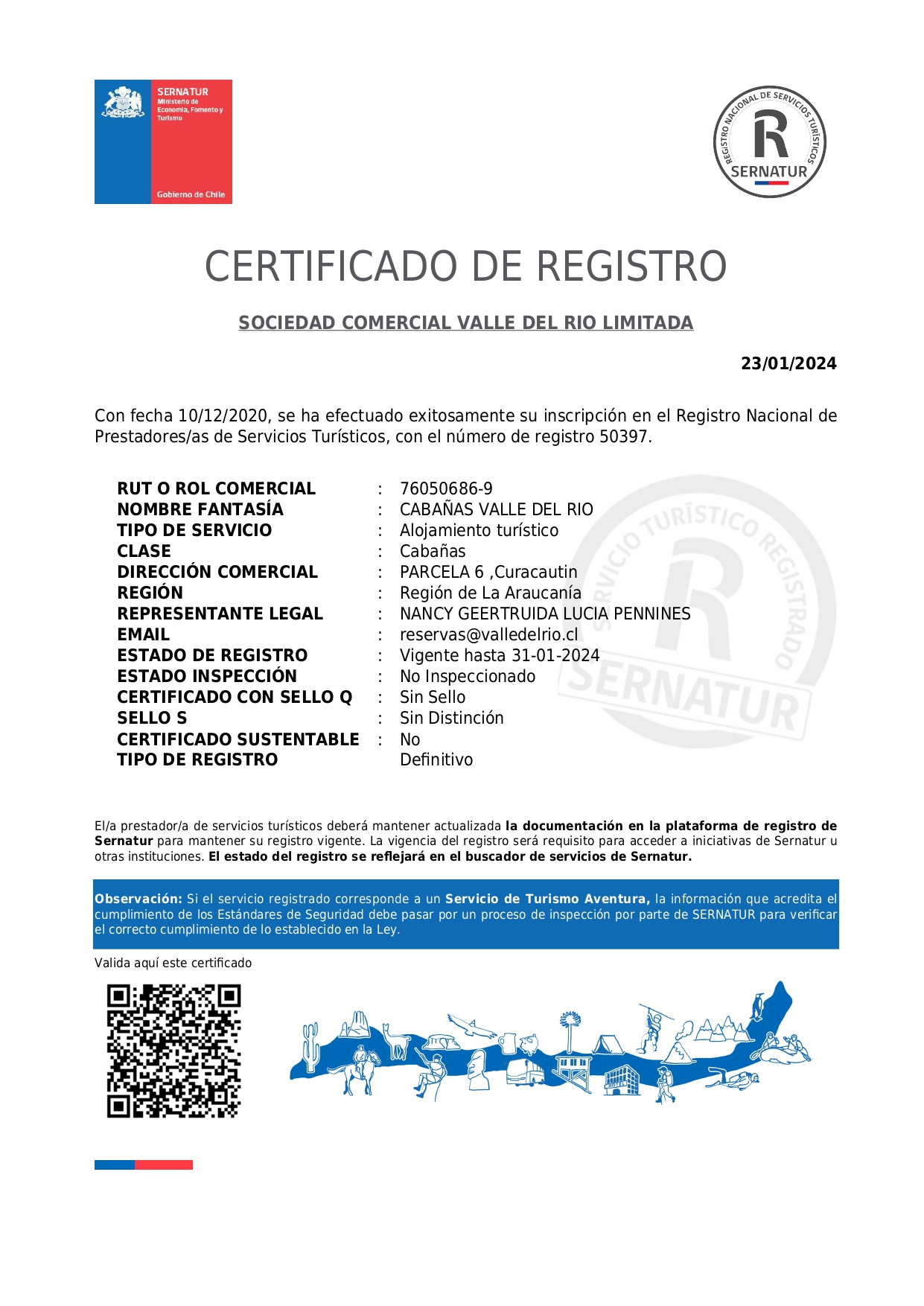 Registro Sernatur